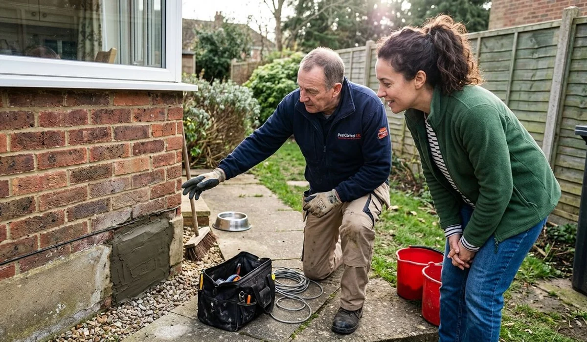 Mice Control process demonstration in a Surbiton home